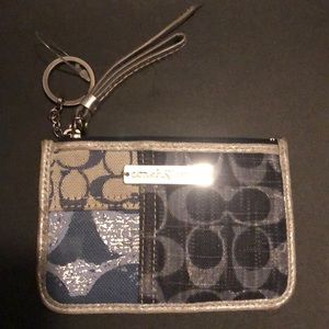 Coach Denim/Blue Small Wristlet